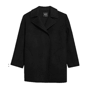 Theory Women's Double Faced Wool & Cashmere Coat Black Size Large