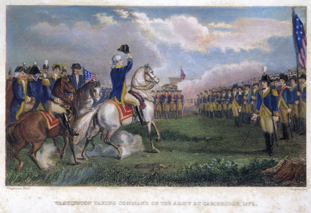 Washington 1775 Ntaking Command Of The Continental Army At