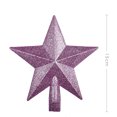 thumbnail image 3 of Pink Glitter Christmas Tree Topper - 8 Inch Sparkling Star Tree Topper Decoration, Shimmery Xmas Treetop Ornament for Holiday Home Decor, 3 of 6