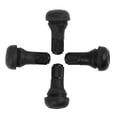 thumbnail image 2 of Unique Bargains Tire Valve Stems Tyre Service Tool 4pcs TR412 Black Rubber Short Snap-In, 2 of 4