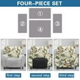 thumbnail image 6 of FUIALDOLG Cute Squirrel Print Recliner Chair Covers 4-Pieces Stretch Lazyboy Recliner Chair Cover Fitted Sofa Couch Cover Washable Reclining Couch Slipcover Furniture Protector, 6 of 7