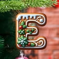 thumbnail image 5 of 26 Letters Christmas Tree Decoration, Gingerbread Alphabet Ornaments for Christmas Tree Candy Initial Letter Pendant with Berries Pattern, Christmas Decoration Xmas Tree Hanging Decor, 5 of 7