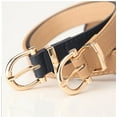 thumbnail image 4 of 2 Pack Women Belts For Jeans Dresses Pants Ladies Leather Waist Belt with Gold Buckle, 4 of 4