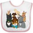 thumbnail image 3 of Inktastic Happy Dog Family Boys or Girls Baby Bib, 3 of 4
