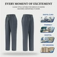 thumbnail image 6 of Scrubs for Women Set - Stretch Top & Cargo Pants with Multi Pocket for Nurse Gray S, 6 of 7