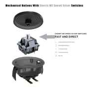 Zeiwohndc Arcade Joystick Fight Stick Mechanical Button Game Controller Fit for PC