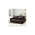 thumbnail image 5 of HomeStock Modern Motifs Stylish Modern Comfortable Couch for Living Room & Office Seating-Color:Dark Brown,Size:Leather Sofa, 5 of 5