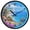 Flower Seacoast, variant on Dailycode Night Light Wall Clock Glow in The Dark 12 inch Battery Operated Silent Luminous Clocks, Flower Seacoast