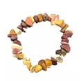 thumbnail image 2 of K-KED Natural Healing Quartz Gravel Hand Strings Crystal Gems Stretchy Bracelet Reiki-Vitellite Yolkstone Quartz-10pcs, 2 of 6