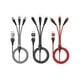 thumbnail image 1 of wonima11 USB A/C to Multi Charging Cable, 4ft 3Pack Universal 6-in-1 USB Cellphone Cables, Multiple Charger Cord with Phone/Type C/Micro USB Connectors for Laptop/Tablet/Phone(Gray,Black,Red), 1 of 1