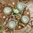 thumbnail image 4 of Spode Morris & Co Standen 11-Inch Dinner Plates, Set of 4 - Earthenware Dinnerware with Green Leaf Border Design, Microwave, Dishwasher, Freezer Safe - El, 4 of 9