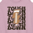 thumbnail image 3 of Instant Message - Football Lightning Bolt Touchdown - Women's Racerback Tank Top, 3 of 6