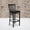 Black Vinyl Seat/Black Metal Frame, variant on Emma + Oliver 2 Pack Black School House Back Metal Restaurant Barstool - Burgundy Vinyl Seat