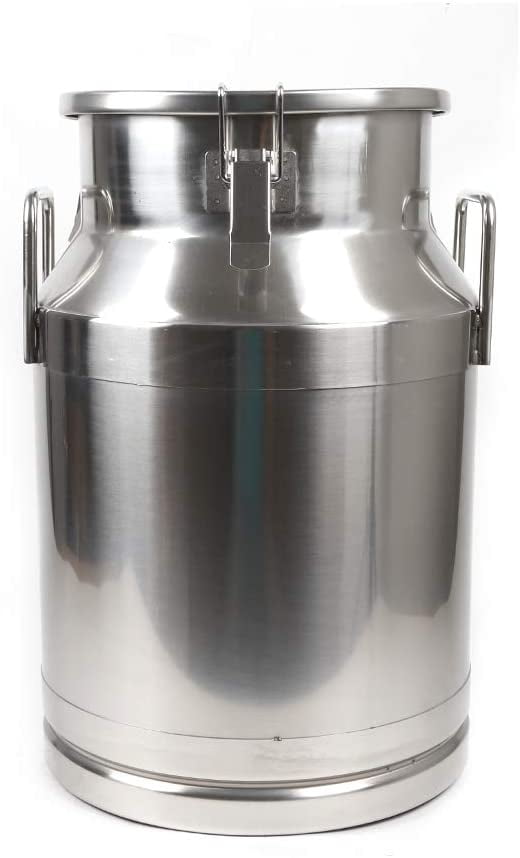 20L Milk Can Wine Pail Bucket Tote Jug Stainless Steel  Oil Barrel Tea Canister