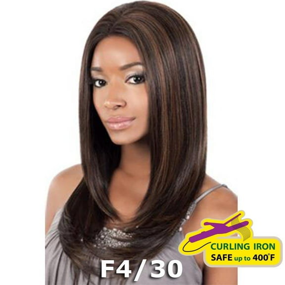 BeShe 2" Deep Lace Front Wig - LACE-55 (LONG STRAIGHT 22") (4 medium brown)