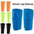 thumbnail image 2 of Espinilleras de fútbol para adultos y adolescentes, calcetines con bolsillo, protectores profesionales, mallas, equipo de protección, 1 par en  unisex, 2 of 2