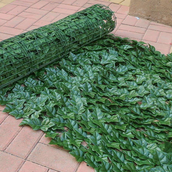 Artificial Leaf Roll Fence Privacy Screen Hedge Wall Fence Faux Ivy Fencing Panel Balcony Decor