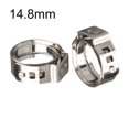 thumbnail image 1 of Bgsha 25pcs Stainless Steel Hose Clamps Single Ear Stepless for Sealing Various Hoses, 1 of 6