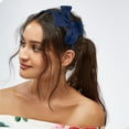 thumbnail image 4 of Unique Bargains Bow Hairbands Bowknot Headband Non-slip Fashion Dark Blue 0.35 Inch Wide Headband for Girl Women, 4 of 7