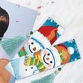 thumbnail image 3 of (SQ41) 2 Uds DIY Arte Hecho A Mano Amantes Los Libros Punto Diamante Marcapáginas Navidad Creativo Cuero Borla Marcapáginas Diamante Pintura Extensión, 3 of 8