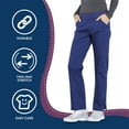 thumbnail image 6 of Cherokee Workwear Professionals Women's Scrubs Pant Mid Rise Straight Leg Pull-On Cargo WW170, 6 of 6