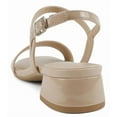 thumbnail image 3 of Soda Shoes Women Ankle Strap Sandals Low Block Heel Single Band EPISODE-S Beige Nude Patent 11, 3 of 5