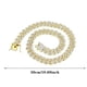 thumbnail image 5 of Collares de cadena cubana de Oro Cubano Enlace Cadenas Mens Iced Out Bling Hip Hop Joyería para Mujeres, 5 of 7