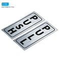 thumbnail image 3 of Uxcell Señal de Puerta de Empuje y Tirar 2"x5" Adhesiva Vertical Sticker Plateado 4 Set, 3 of 6