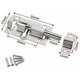 thumbnail image 4 of Pestillo PCS, Cerradura de puerta, Cerradura de perno no deformable, Perno de barril deslizante, Acero inoxidable con tornillos profesionales Viene con 24 tornillos para todo tipo de puertas internas, 4 of 5