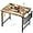 Rustic Brown, variant on 31.5 inch Small Computer Desk Writing Study Work Office Table Modern Simple with Storage Bag and Hook for Home Bedroom, Natural