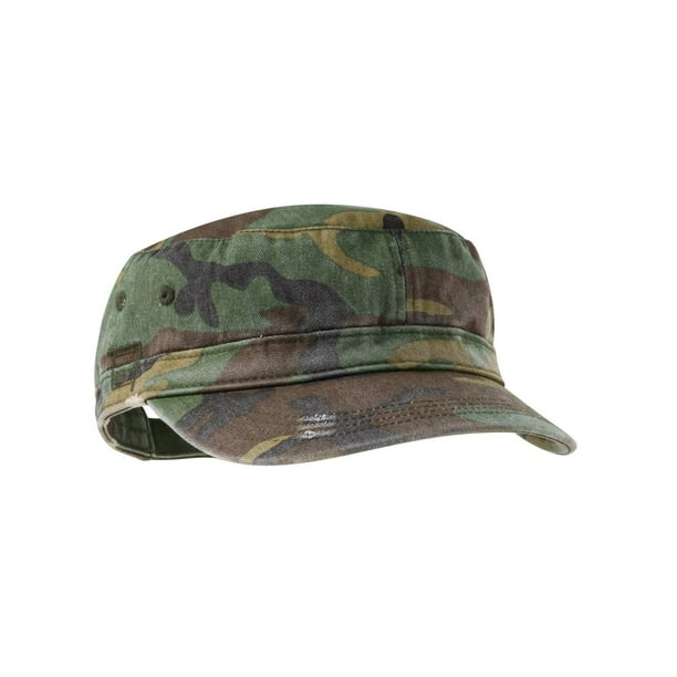 Distressed Military Hat, Color: Camo, Size: One Size 