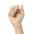 thumbnail image 3 of KISS Voguish Fantasy Medium Almond Fake Nails, Glossy Dark Black, 'Magnifique', 28 Ct., 3 of 8