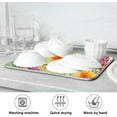 thumbnail image 7 of Wildflowers Dish Drying Mat, Absorbent Microfiber Pad Protector For Kitchen Counter Top Mat Dish Drainboard 18x24in Home Decor, 7 of 7