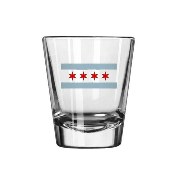 Chicago Flag Shot Glass