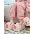 thumbnail image 6 of Capybara Slippers for Women Men,Cute Fluffy Animal Slippers,Warm Winter Wear Home Cozy Furry Soft Indoor Kawaii Shoes, 6 of 12