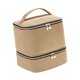 thumbnail image 2 of Bolsa organizadora de doble capa para esmaltes de uñas, ideal para guardar herramientas de manicura, pintalabios y otros artículos de . Marrón, 2 of 7
