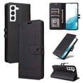 thumbnail image 2 of Premium Wallet Case for Samsung Galaxy S23 Plus with Card Slots & Kickstand, Flip Cover Black, 2 of 7