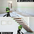 thumbnail image 3 of Huepar 360 Degree Cross Line Laser Level Green Beam Self-Leveling Laser Level Tools with 2 Plumb Dots & Magnetic Pivoting Base, 3 of 11