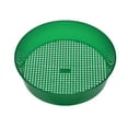 thumbnail image 1 of Green Plastic Round Garden Sieve Riddle Stone Sand Seedling Compost Mesh Sieve for Soil And Stone Fine Galvanized Screen for Efficient Soil Sifting And Planting Preparation, 8.19"*2.15" M5I3, 1 of 1