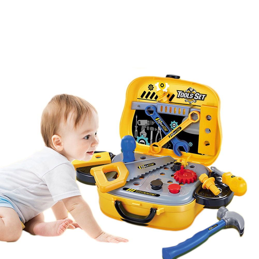 Toddler Tool Set Kids Pretend Play Boys Work Kit Activity Learning Toys Child