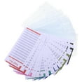 thumbnail image 3 of 24pcs A6 Budget Sheets PVC Clear Binder Pockets 6 Rings Loose Leaf Zipper Envelopes Expense Budget Inserts, 3 of 6