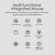 thumbnail image 3 of Trackball Bluetooth Ergonomic Mouse 2.4G RGB Rechargeable Rollerball Mice Compatible with PC, 3 of 5