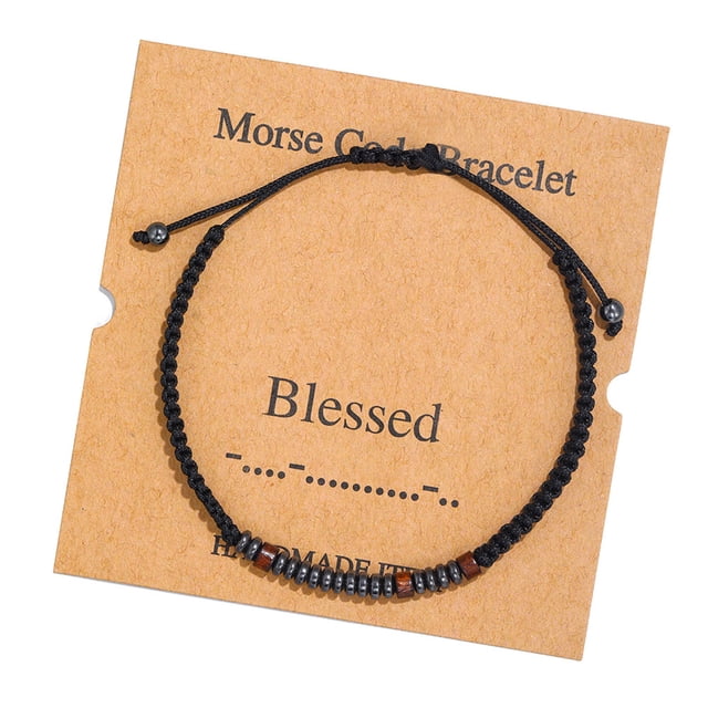 Fiudx Pulsera En Madera, Alegría En Clavos, Tamaño Ajustable, Diseño Ecológico En Cuentas En Madera, Elegantes Detalles En Hematita, Ideal En Uso Diario, Regal En Cumpleaños Perfecto, Ideal En Todas