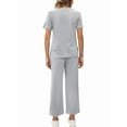 thumbnail image 2 of Conjunto Deportivo de Dos Piezas para Mujer, Informal, de Corta y Pantalón . Gris M, 2 of 5