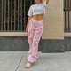 thumbnail image 5 of WILLBEST Pantalones Casuales de Mujer de Talla Grande, Rectos, Cargo, Pierna Ancha, Holgados, para Comodidad y Estilo Diario. Extra Grande, 5 of 8