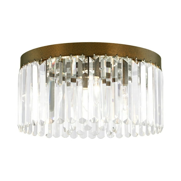 Livex Lighting Ashton Ceiling Mount in Hand Painted Palacial Bronze