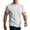 Gray—Mens Workout Shirts, variant on Mens T-Shirt Casual Stretch Crewneck Short Sleeve Boxer Shirts Gym Workout Ribbing Shirts Moisture Wicking Basic Tee Gray L