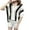-- Black, variant on Fashion Women Top Stripe Shirt Short Sleeve V-Neck Leisure Loose Blouse<time and tru>