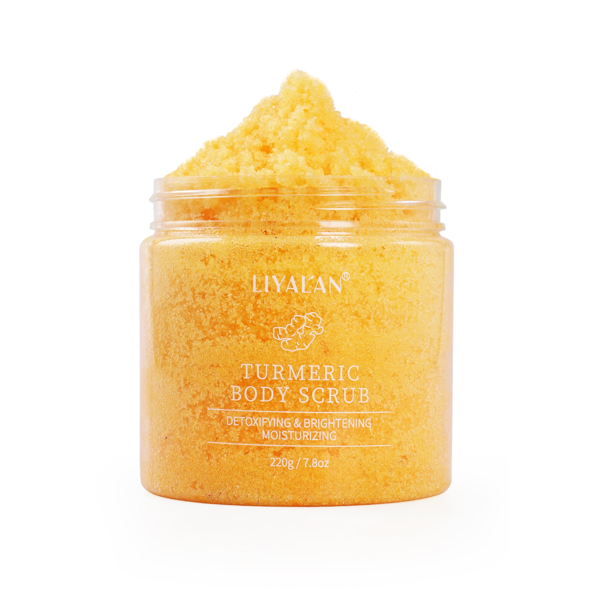 LIYAL'AN Turmeric Body Scrub Moisturizing Body, Face Exfoliate Tumeric