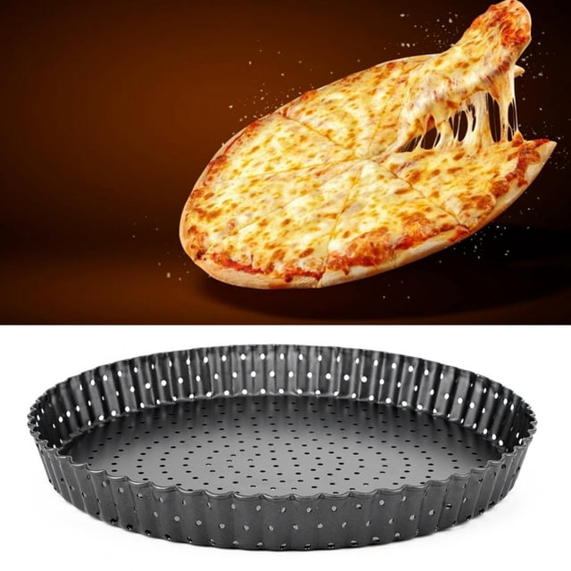 Pizza Baking Pan,Household Thicken Non-Stick Carbon Pizza Mold Kitchen Baking Tools Custom Engineered
